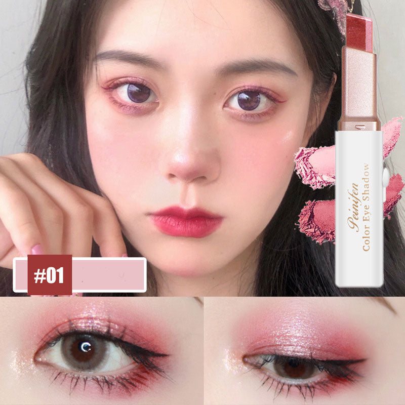 Lazy Eyeshadow Stick Stereo Gradient Shimmer Double Color Eye Shadow Pen Waterproof Easy To Wear Eyeshadow Lazy Eyeshadow Stick Stereo Gradient Shimmer Double Color Eye Shadow Pen Waterproof Easy To Wear Eyeshadow